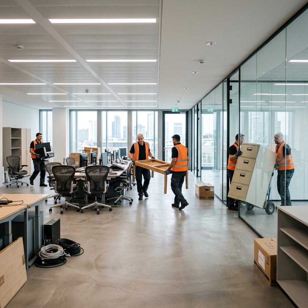 Büroauflösung vor Neuvermietung